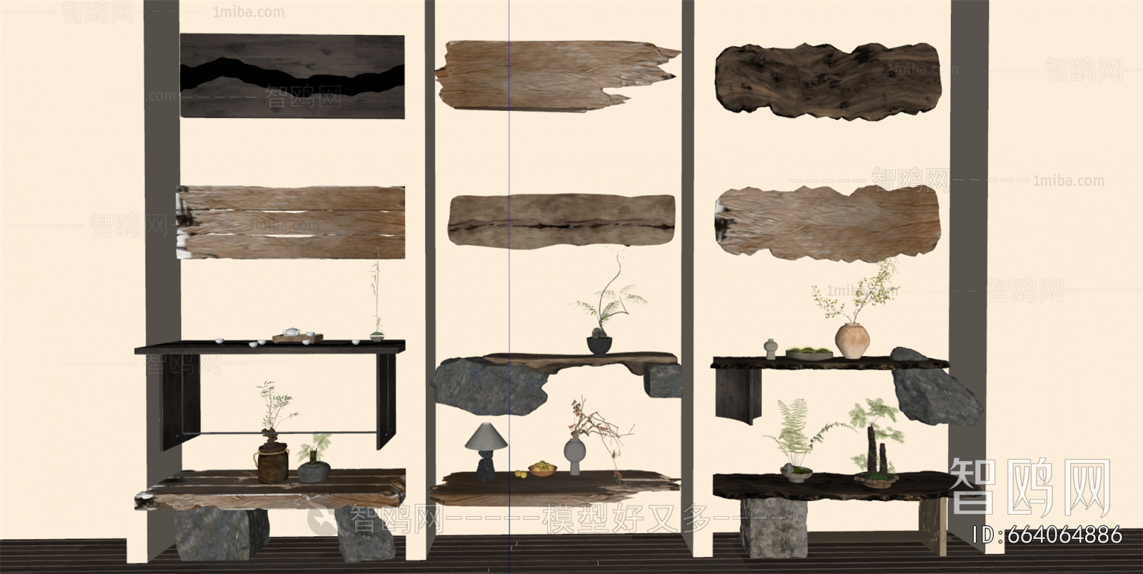 Wabi-sabi Style Console