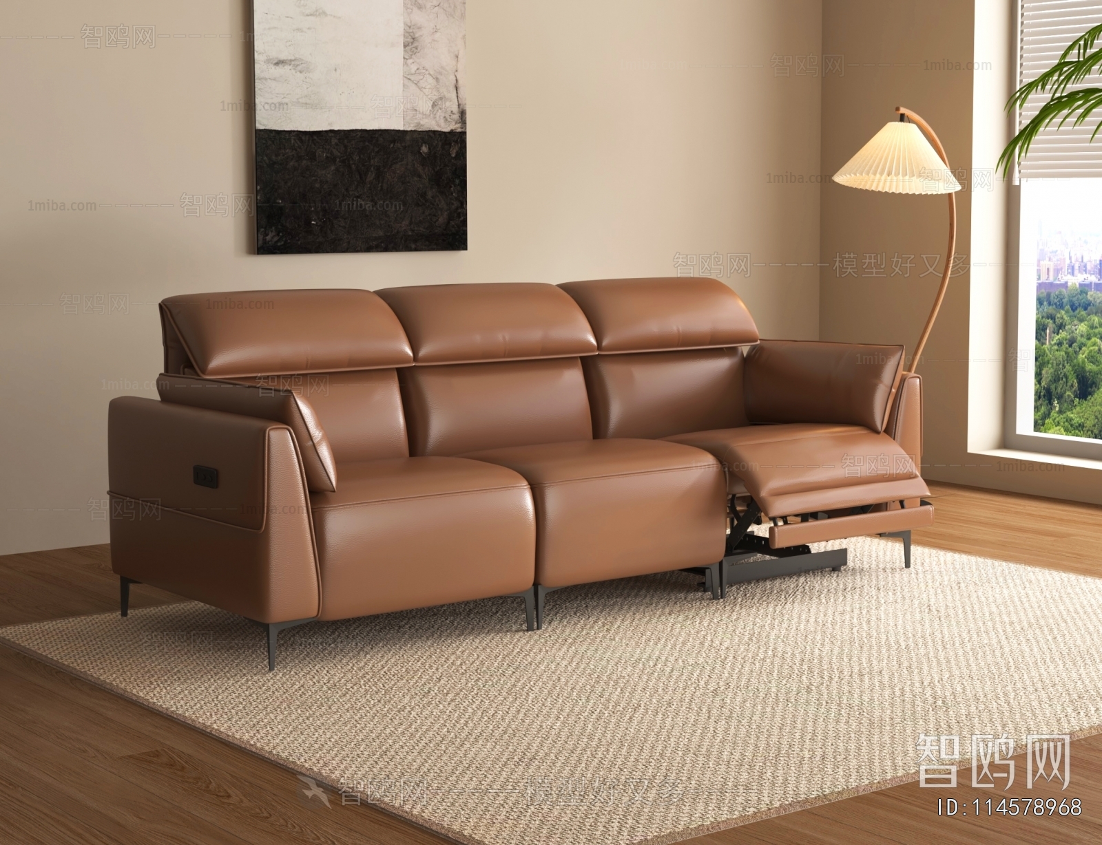 Modern Three-seat Sofa
