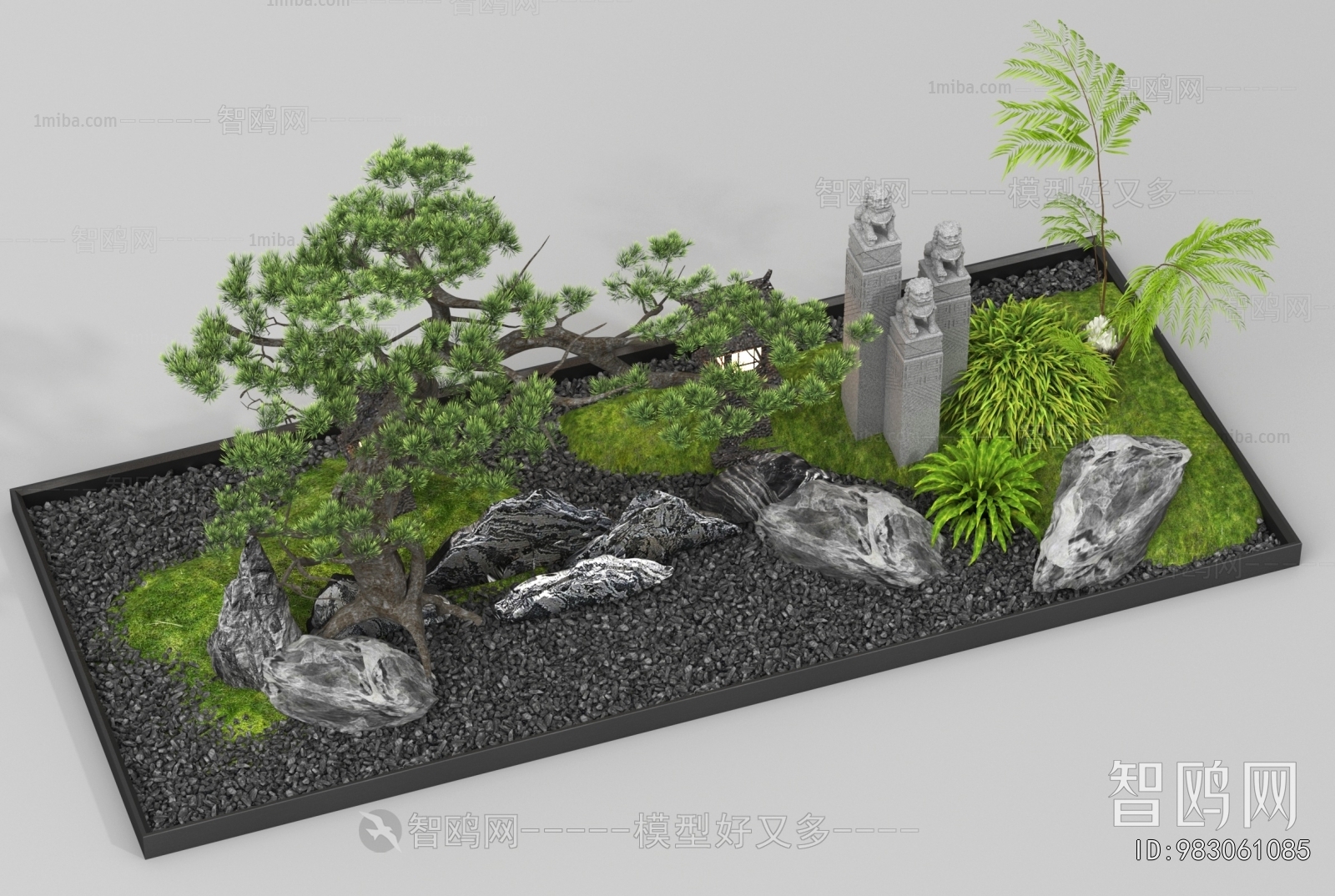 New Chinese Style Plant Landscaping