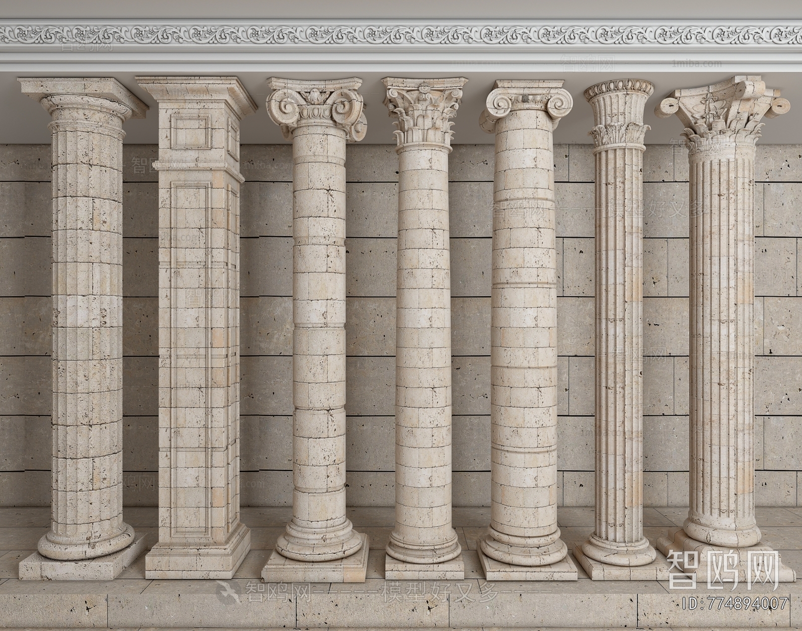 European Style Roman Pillar