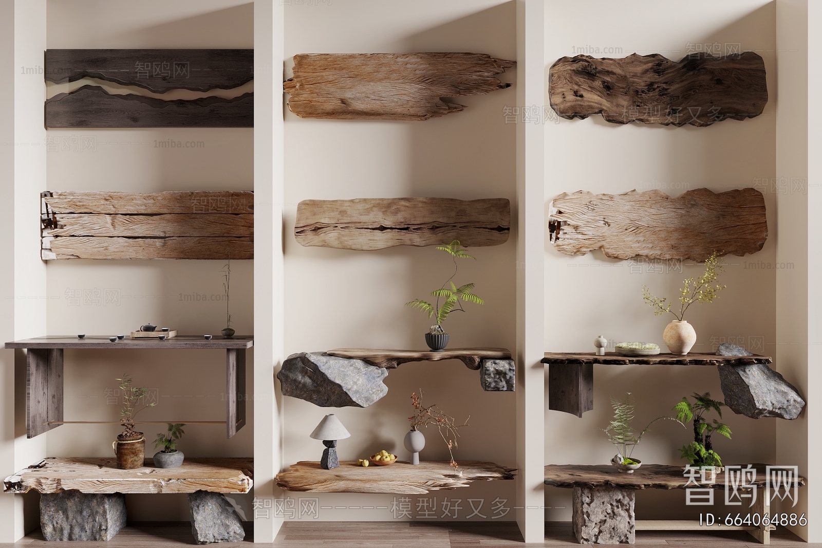 Wabi-sabi Style Console