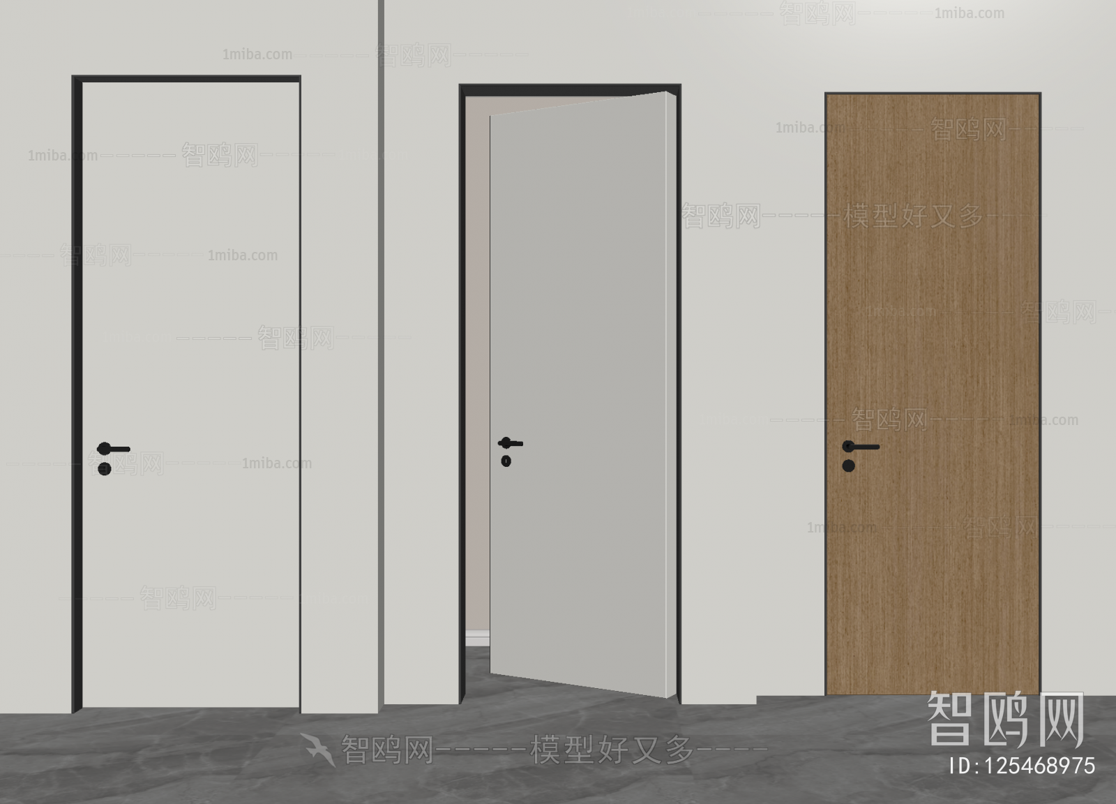 Modern Single Door