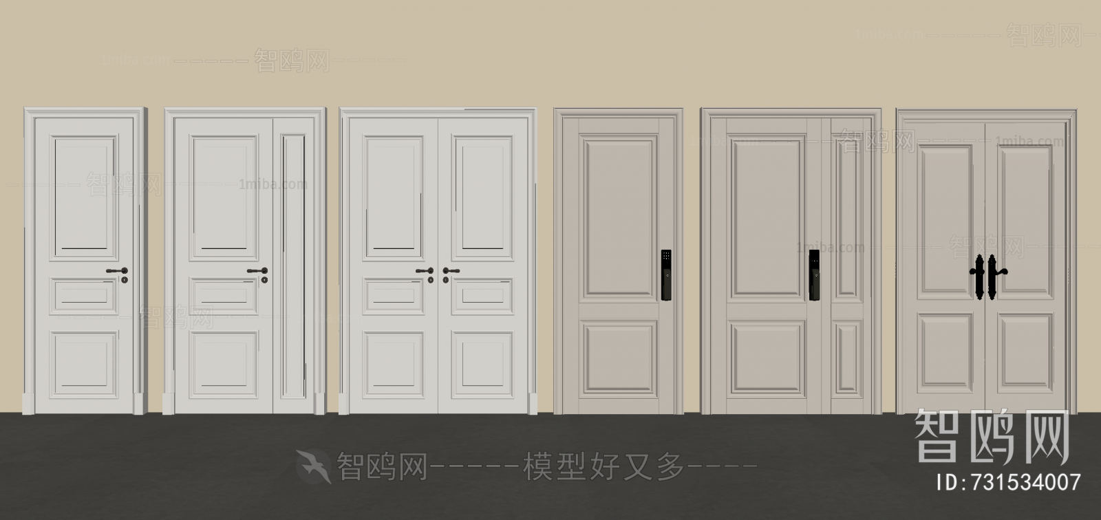 Simple European Style Door