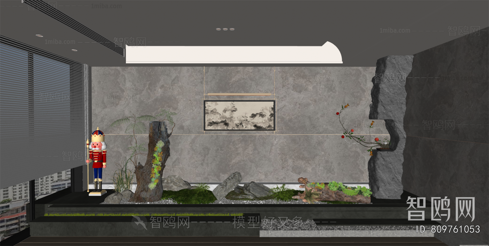 New Chinese Style Plant Landscaping