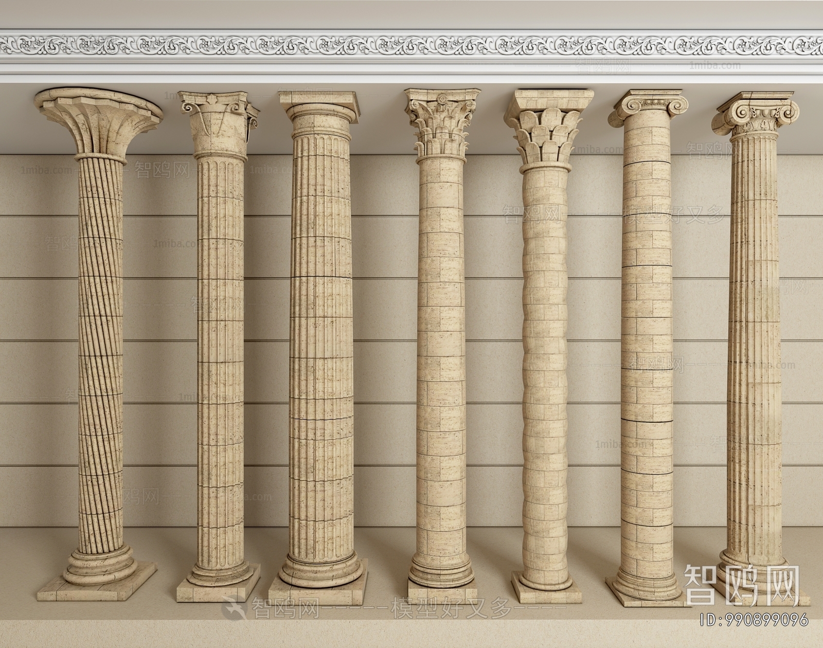 European Style Roman Pillar