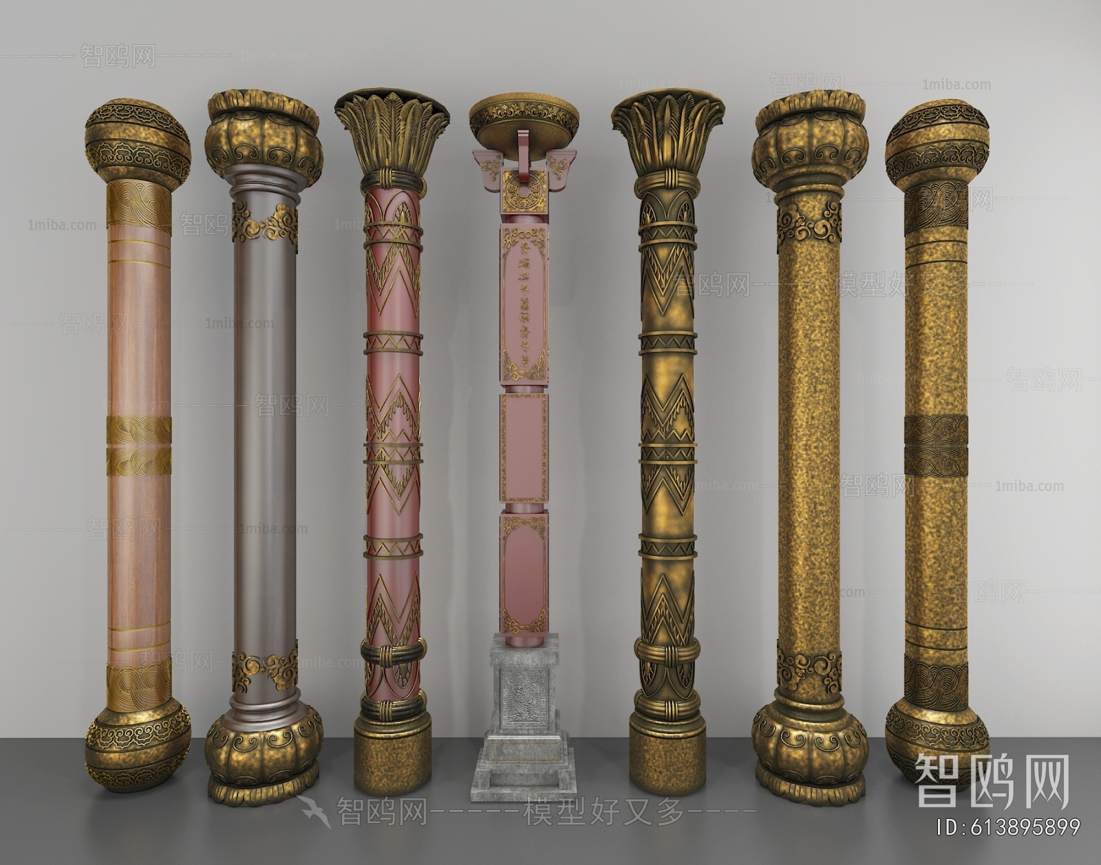 Chinese Style Column