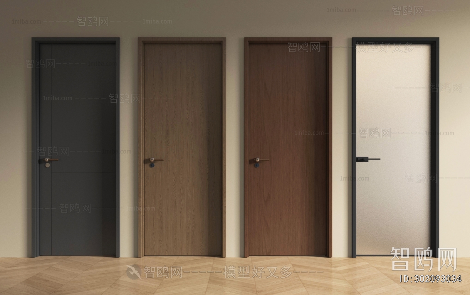 Modern Single Door