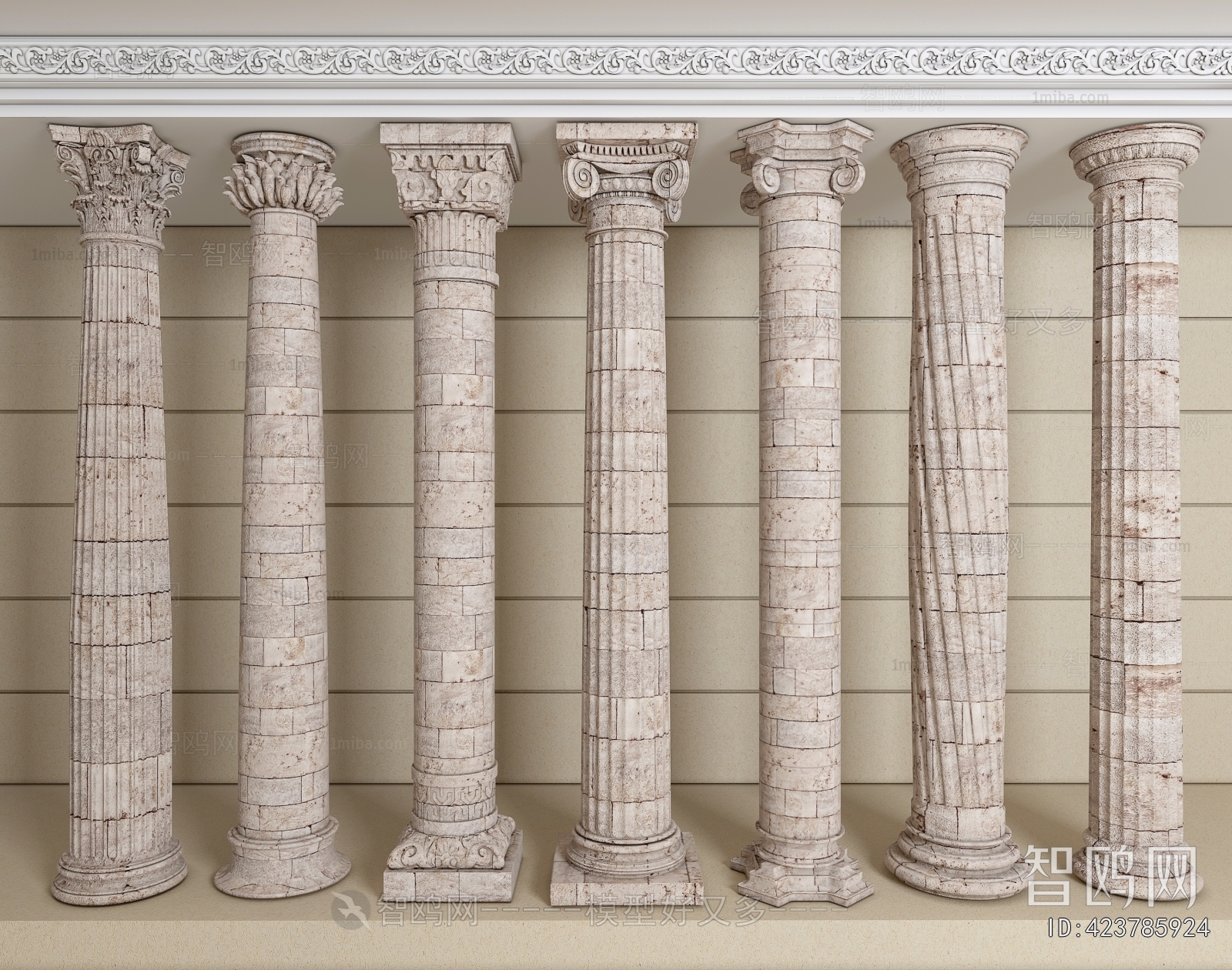 European Style Roman Pillar