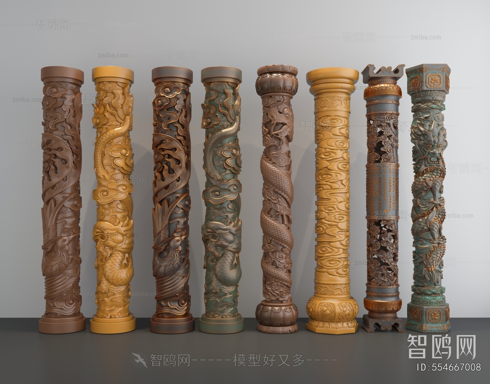 Chinese Style Column