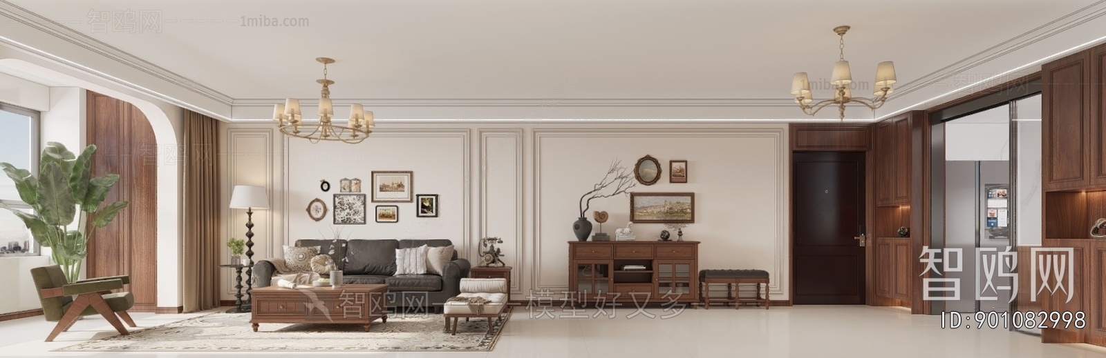 American Style A Living Room