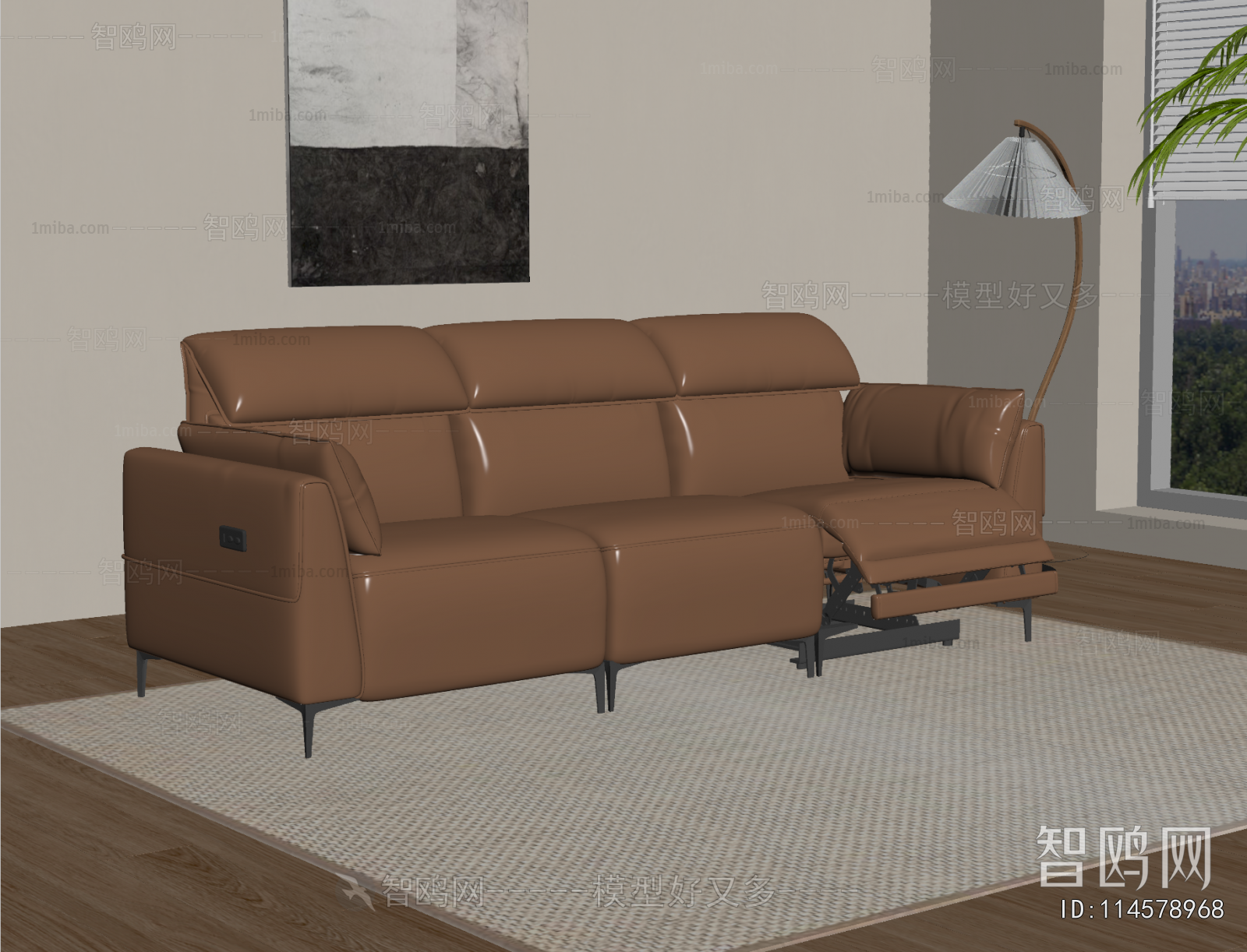 Modern Three-seat Sofa