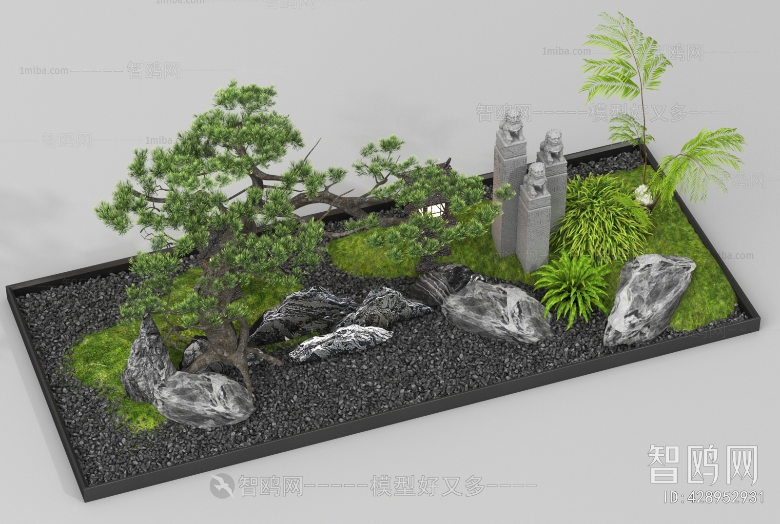 New Chinese Style Plant Landscaping