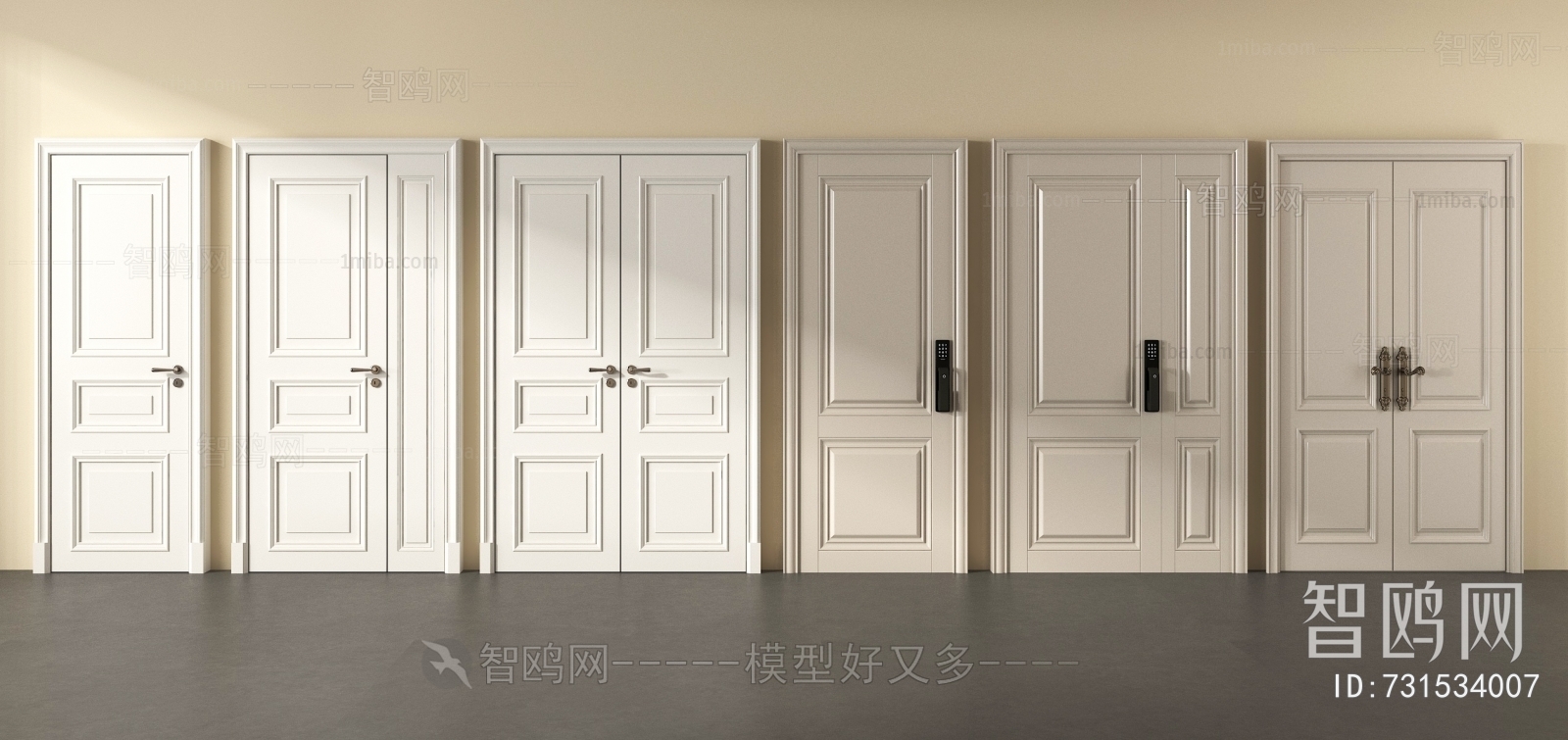 Simple European Style Door