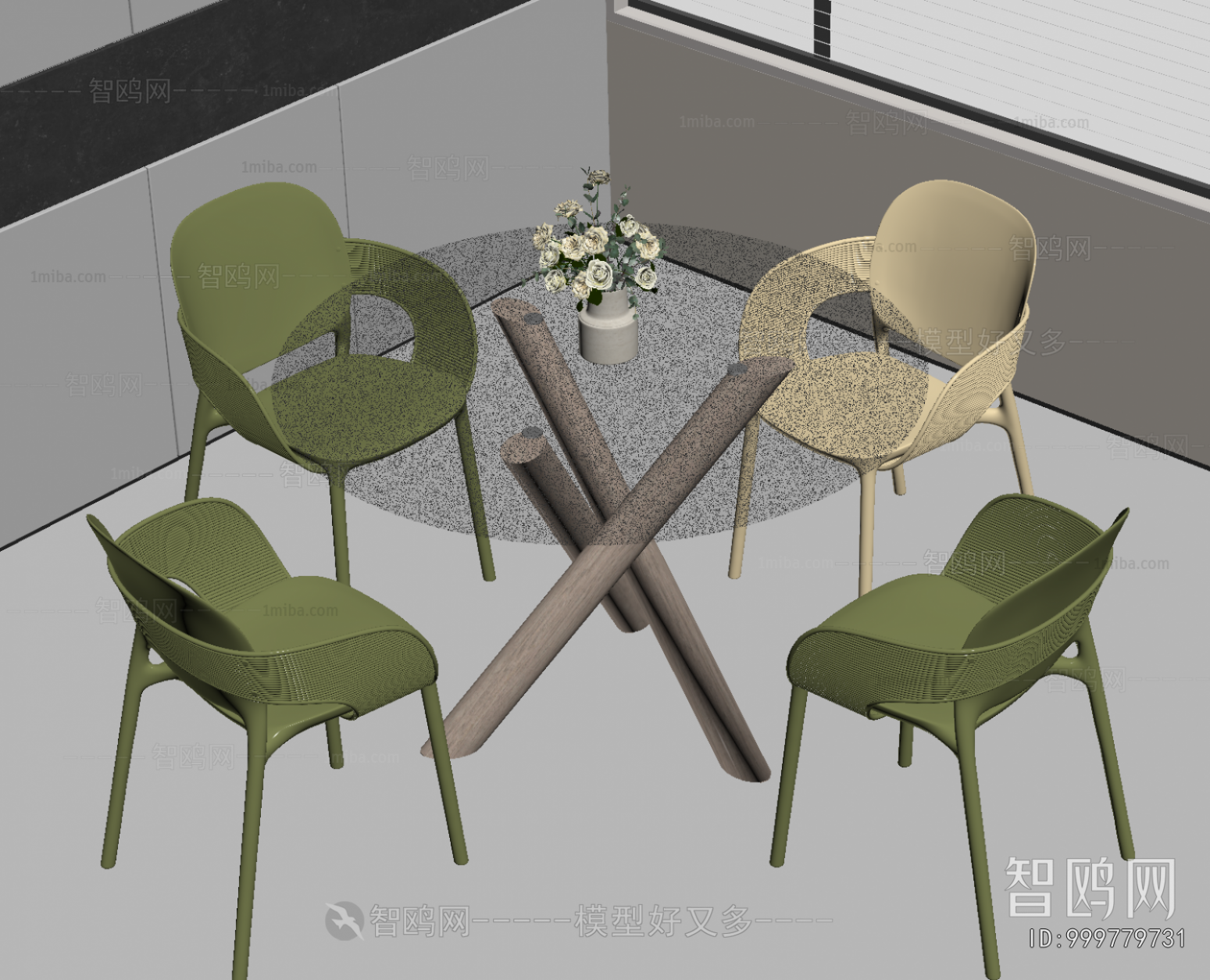 Modern Leisure Table And Chair