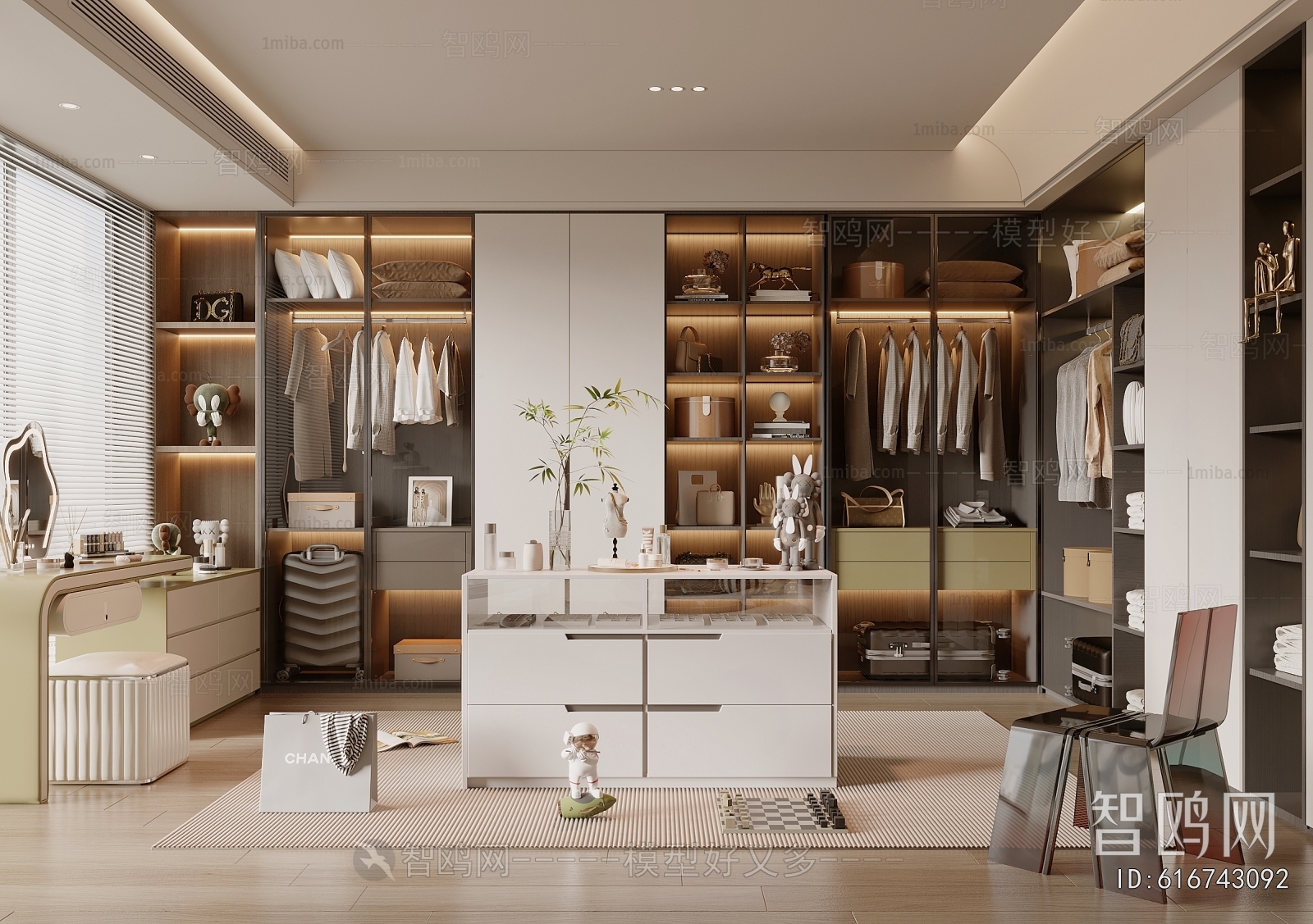Modern Clothes Storage Area