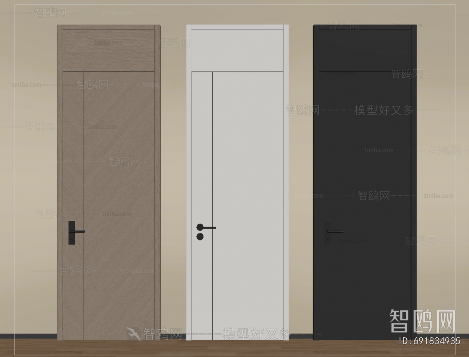 Modern Single Door