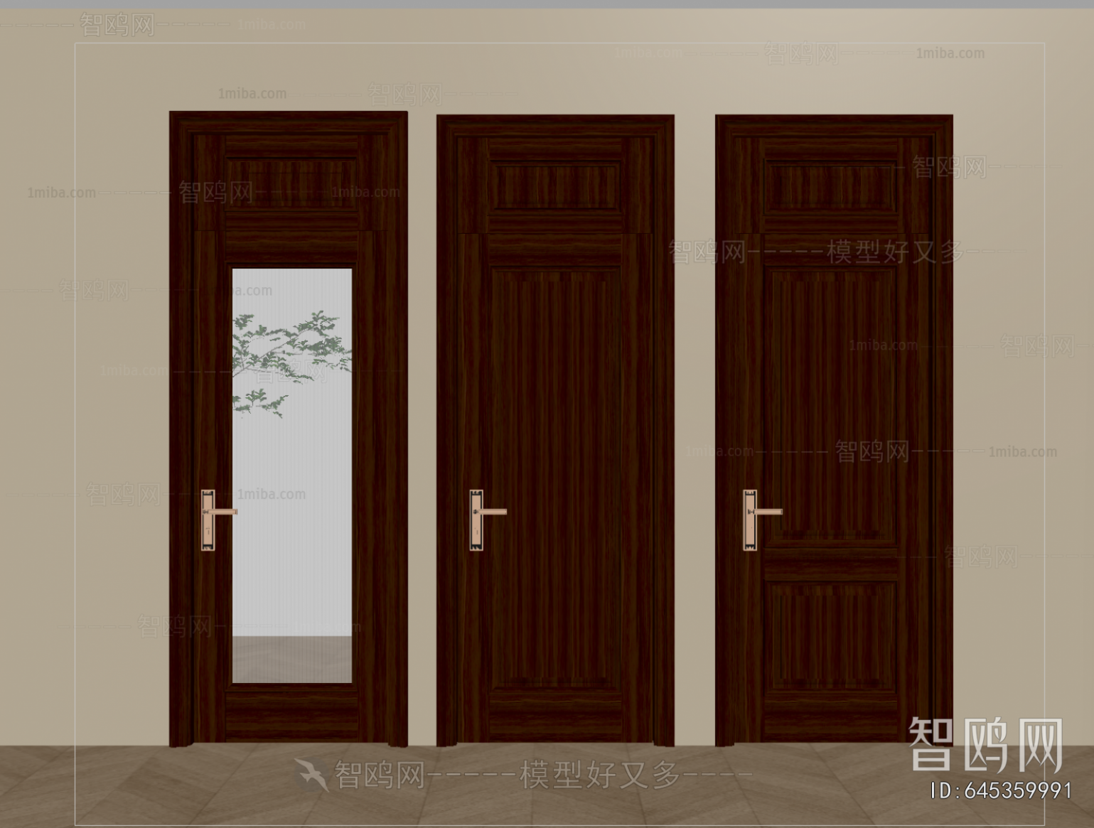 New Chinese Style Single Door