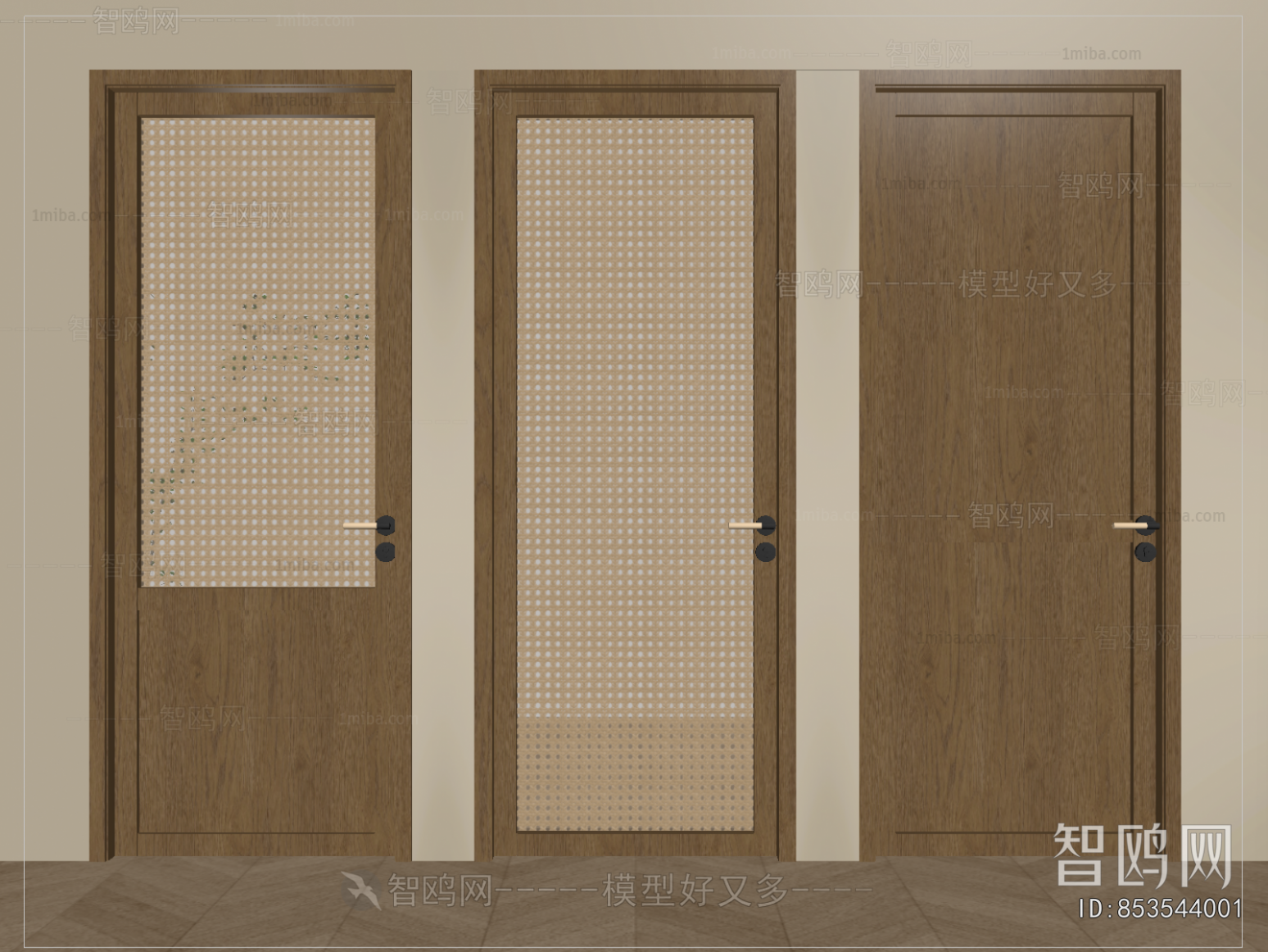 Wabi-sabi Style Single Door