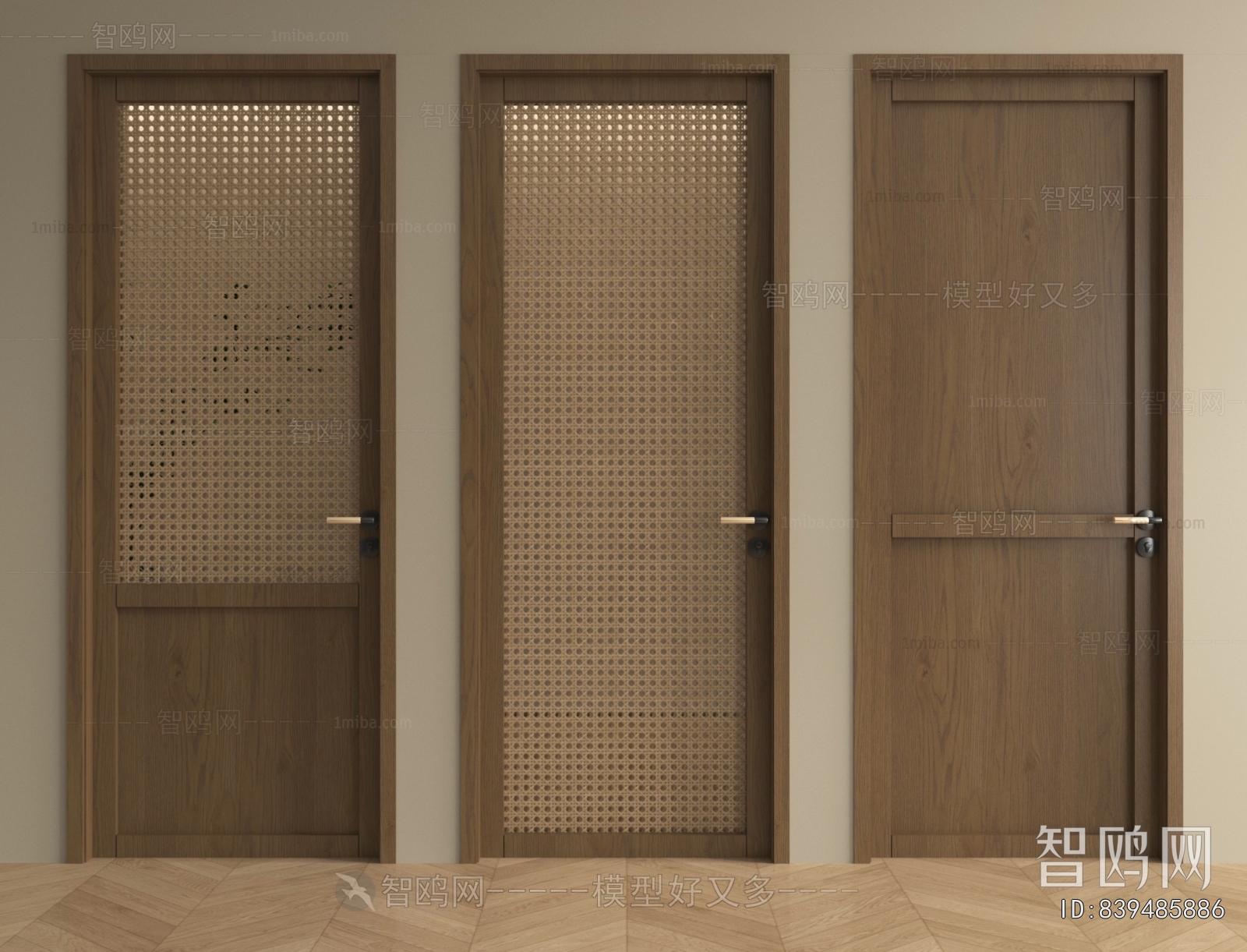 Wabi-sabi Style Single Door