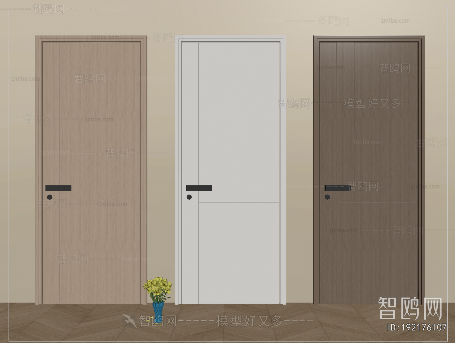 Modern Single Door