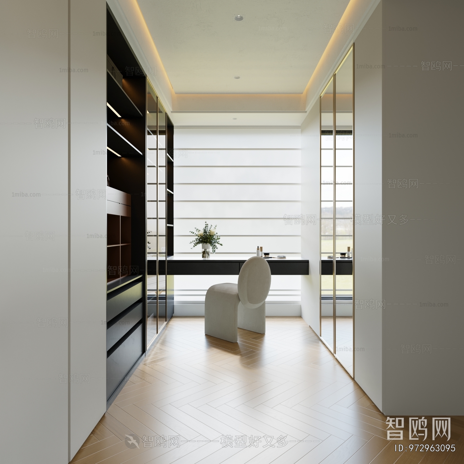 Modern Clothes Storage Area