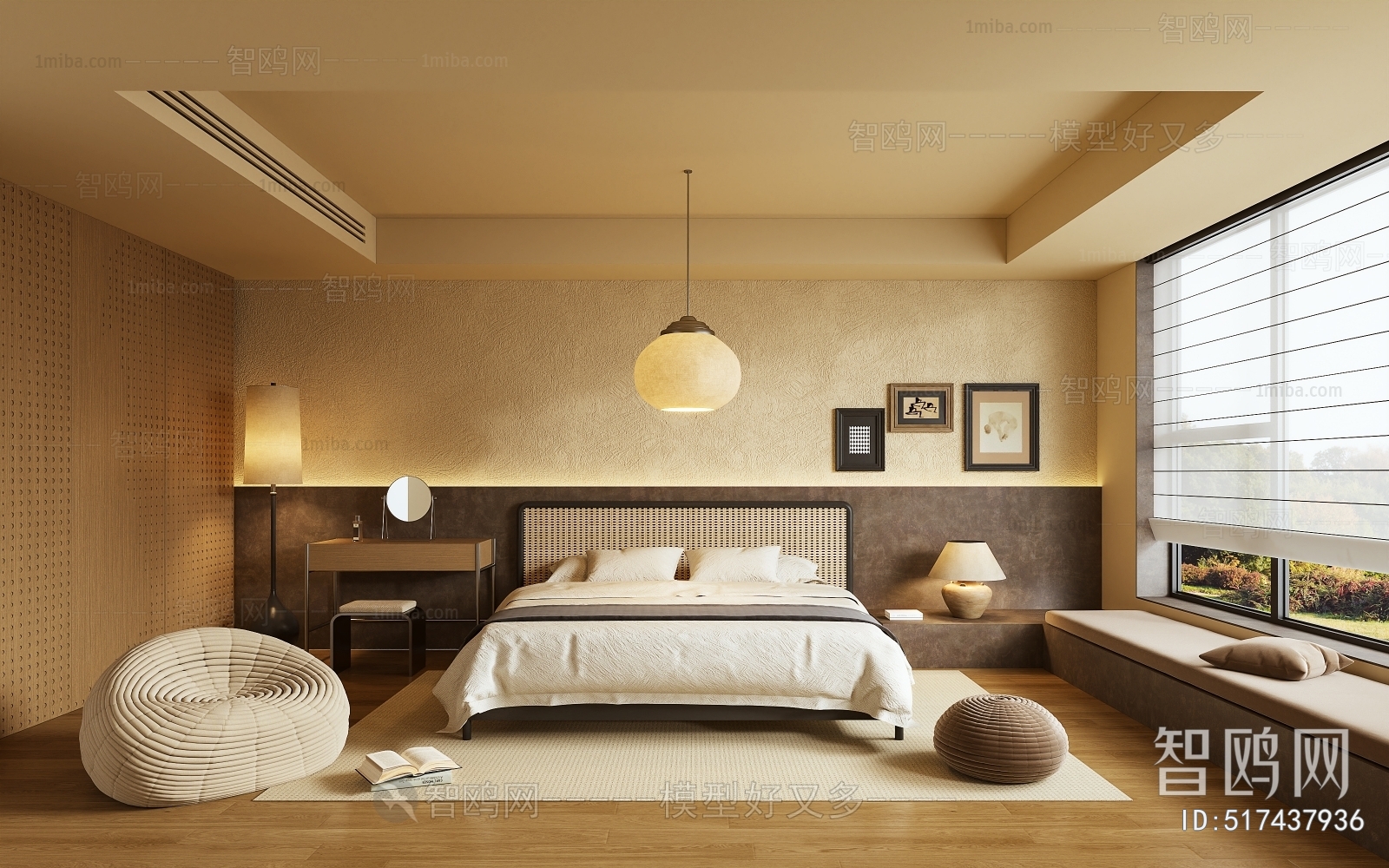 Wabi-sabi Style Bedroom