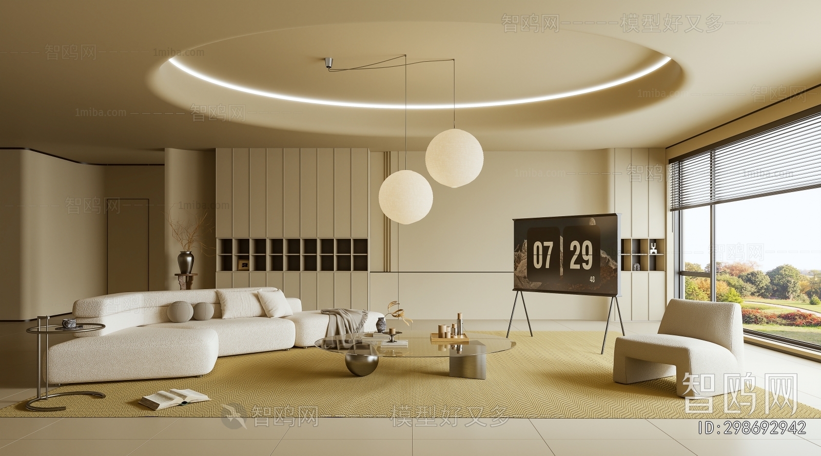 Wabi-sabi Style A Living Room