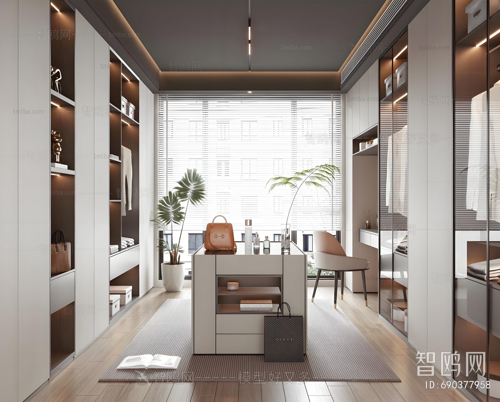 Modern Clothes Storage Area