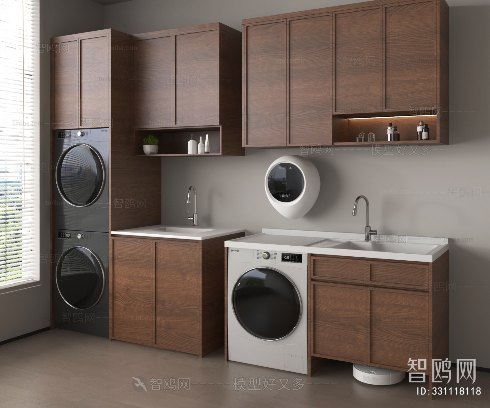 Modern Laundry Cabinet