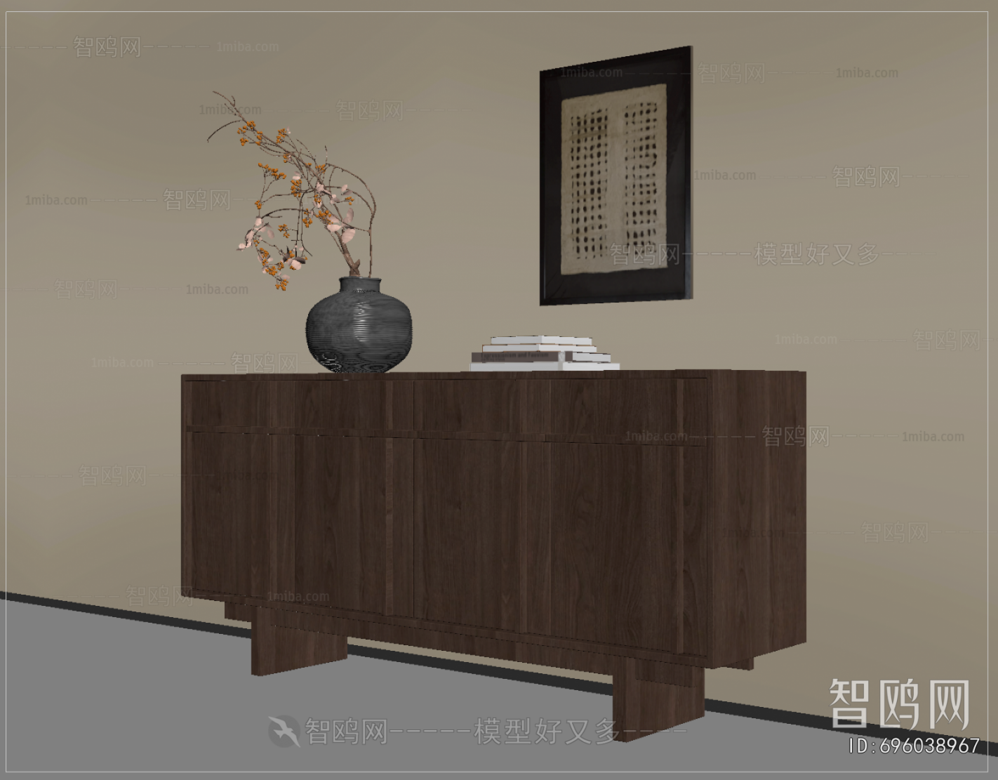 Wabi-sabi Style Entrance Cabinet