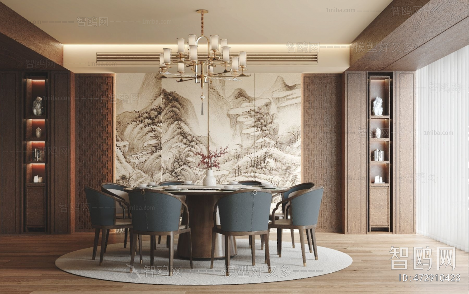 New Chinese Style Dining Room