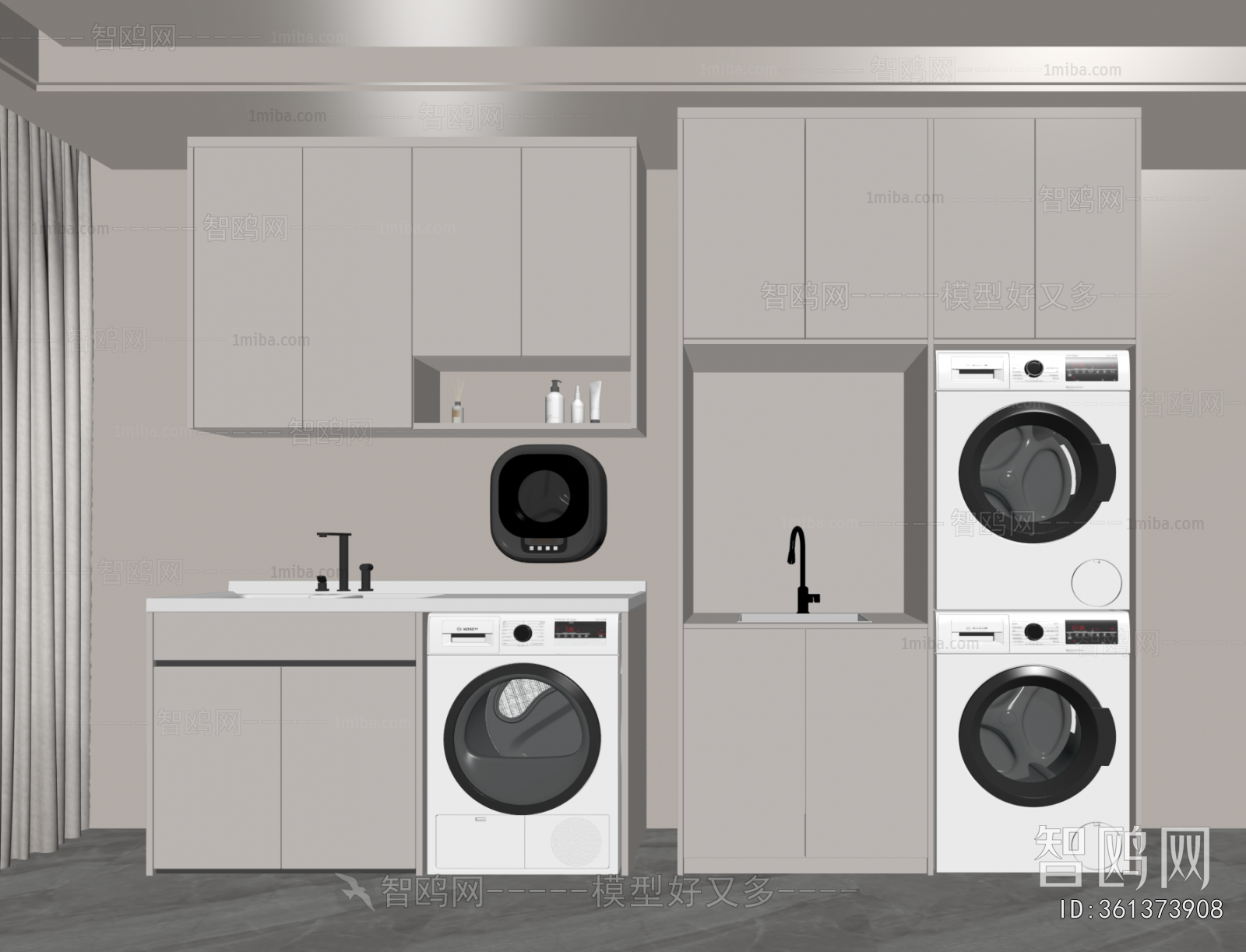 Modern Laundry Cabinet