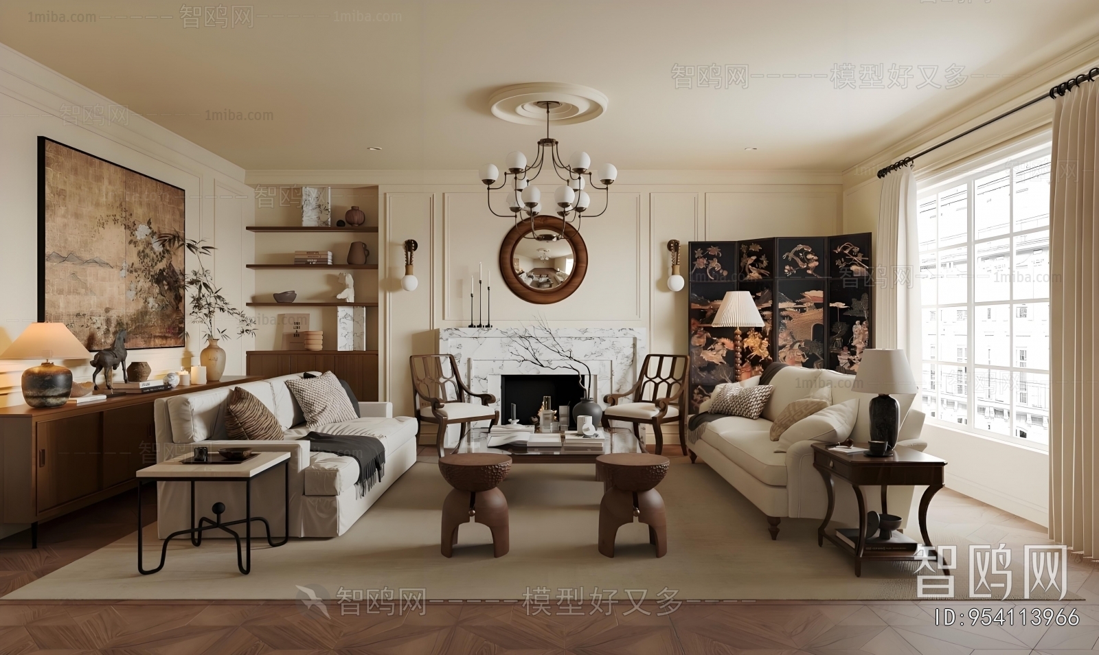 American Style A Living Room