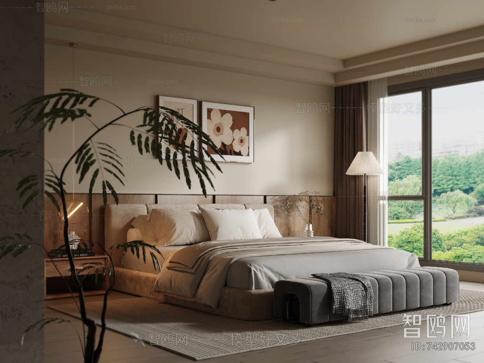 Wabi-sabi Style Bedroom