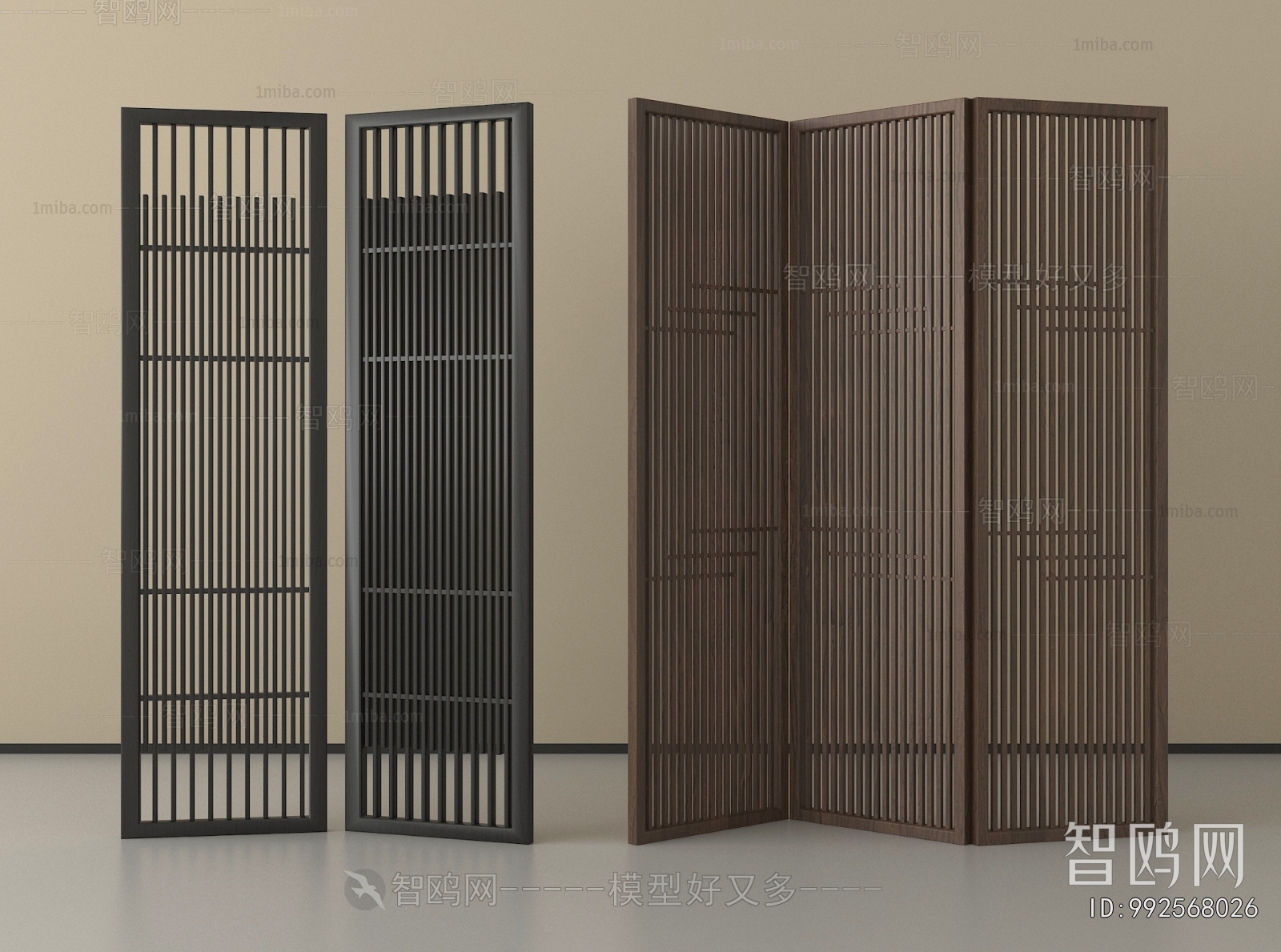 New Chinese Style Wooden Screen Partition