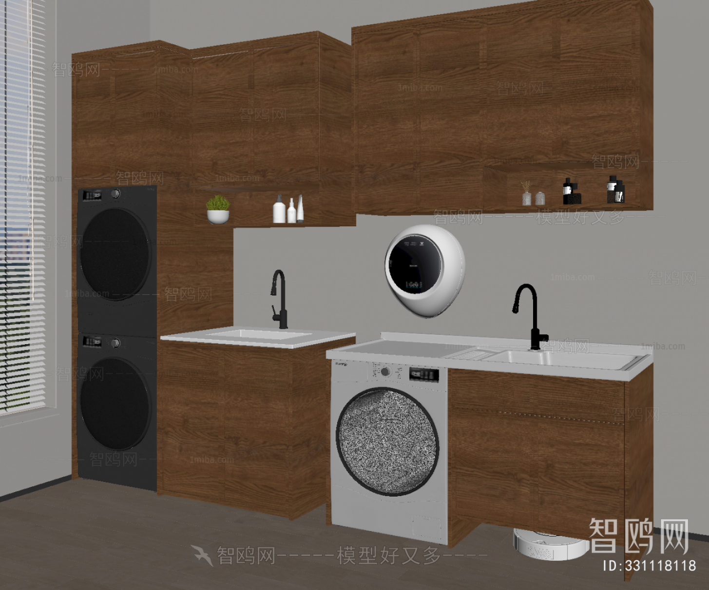 Modern Laundry Cabinet