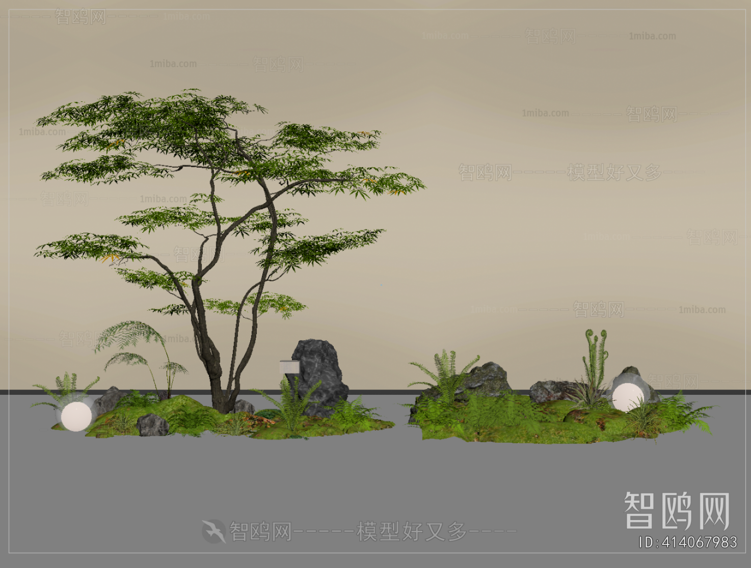 New Chinese Style Plant Landscaping