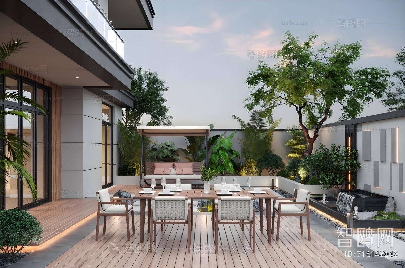 Modern Courtyard/landscape