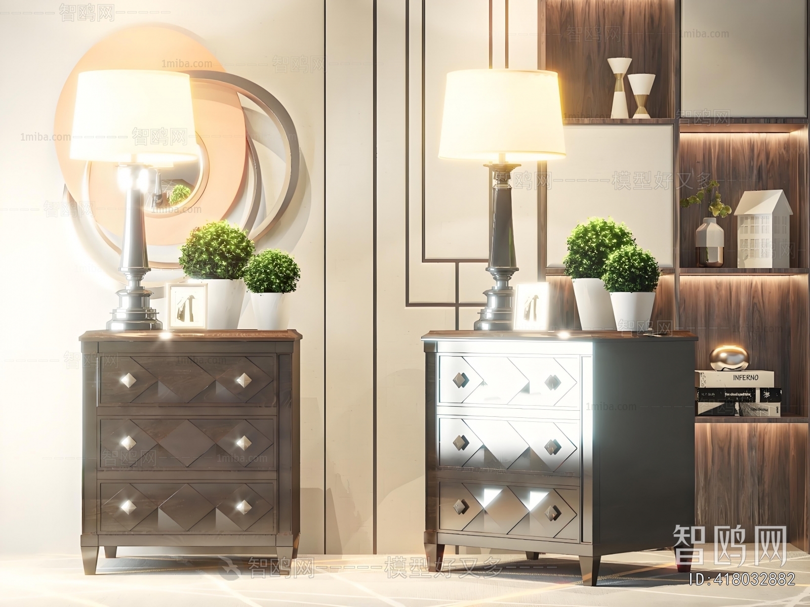 American Style Bedside Cupboard