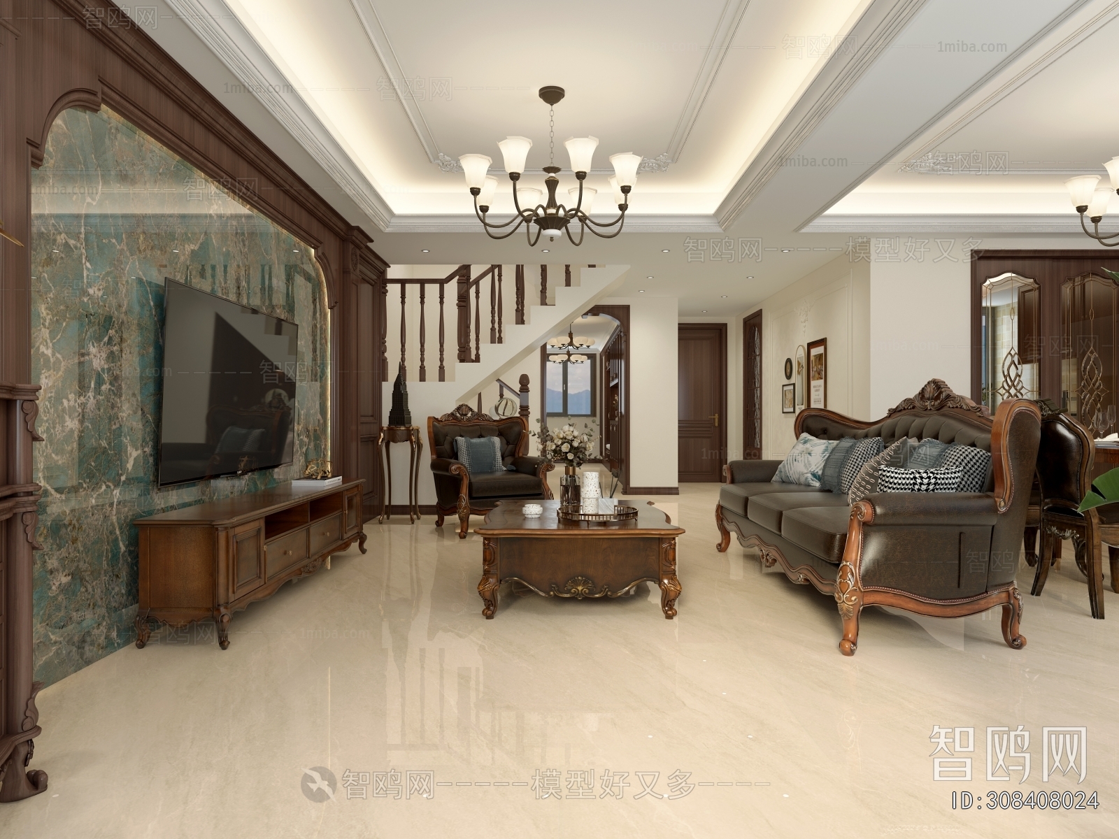 American Style A Living Room