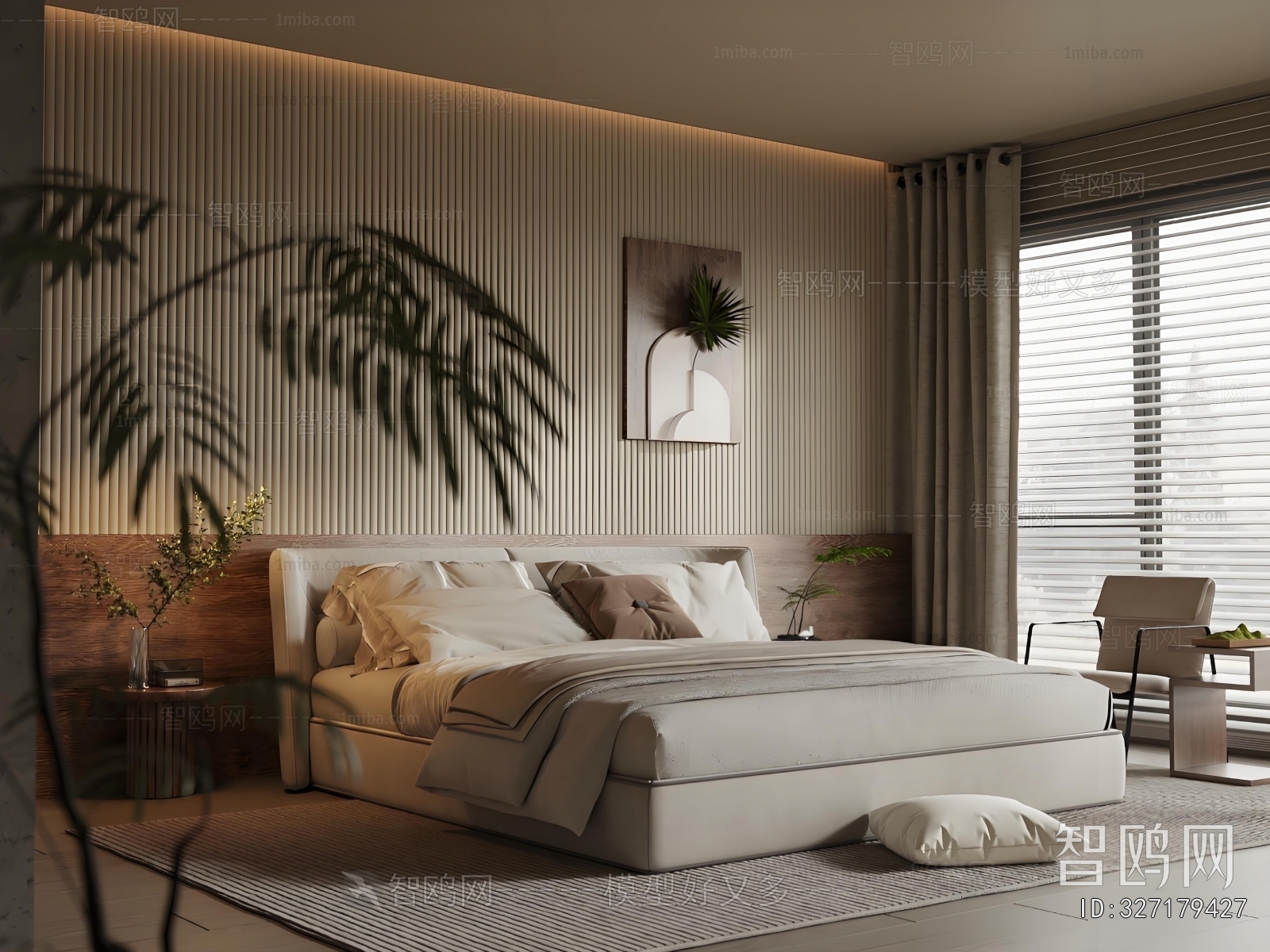 Wabi-sabi Style Bedroom