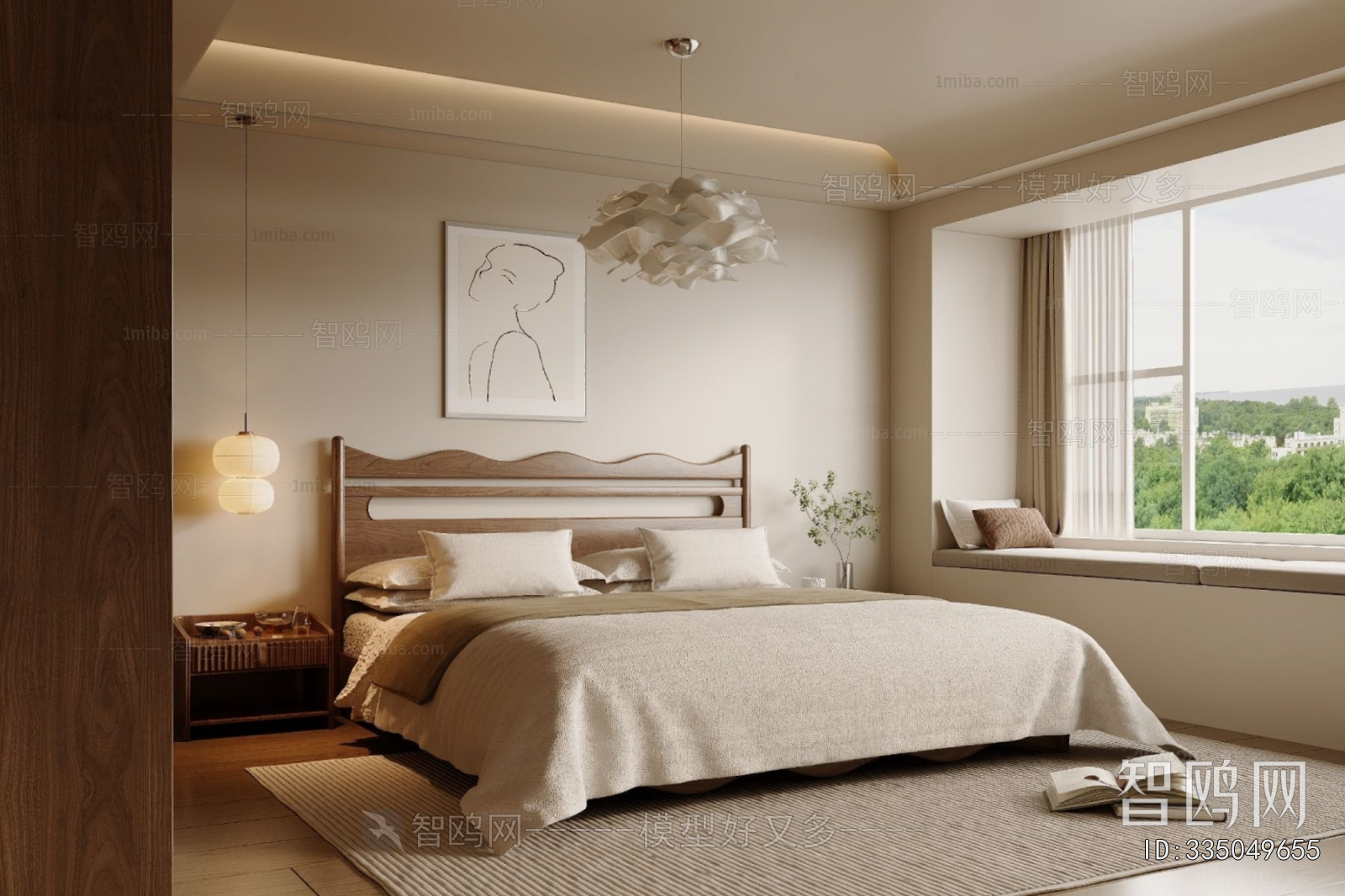 Wabi-sabi Style Bedroom