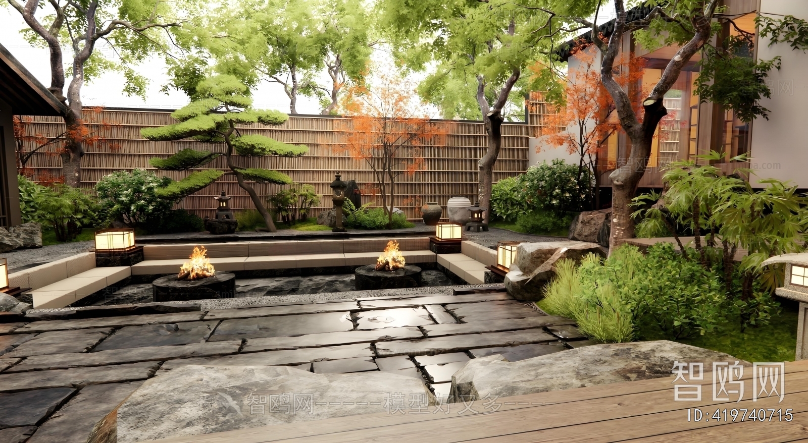 Japanese Style Courtyard/landscape