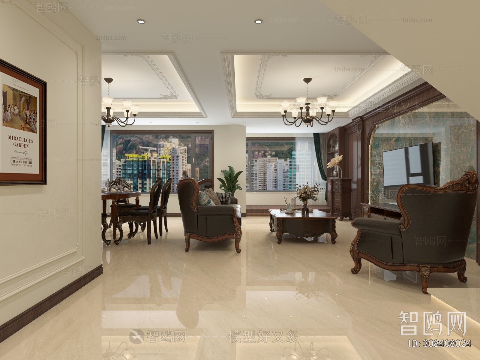 American Style A Living Room