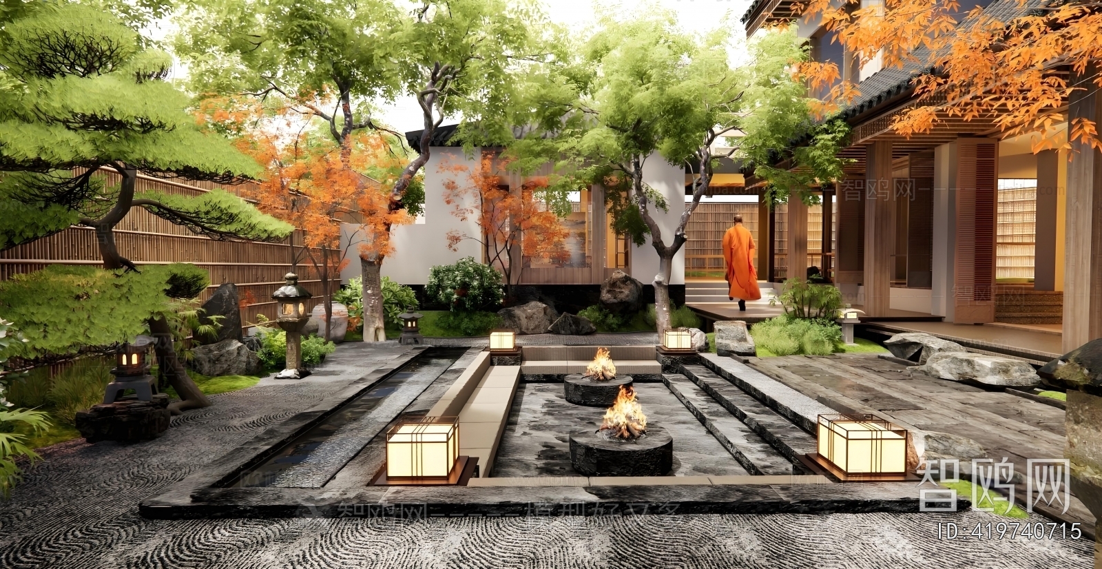Japanese Style Courtyard/landscape