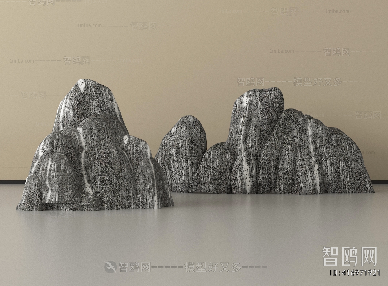 New Chinese Style Rockery Waterscape