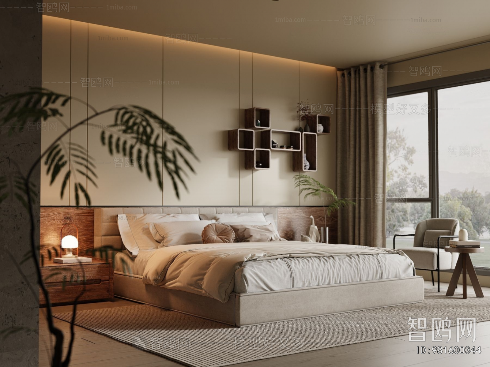 Wabi-sabi Style Bedroom