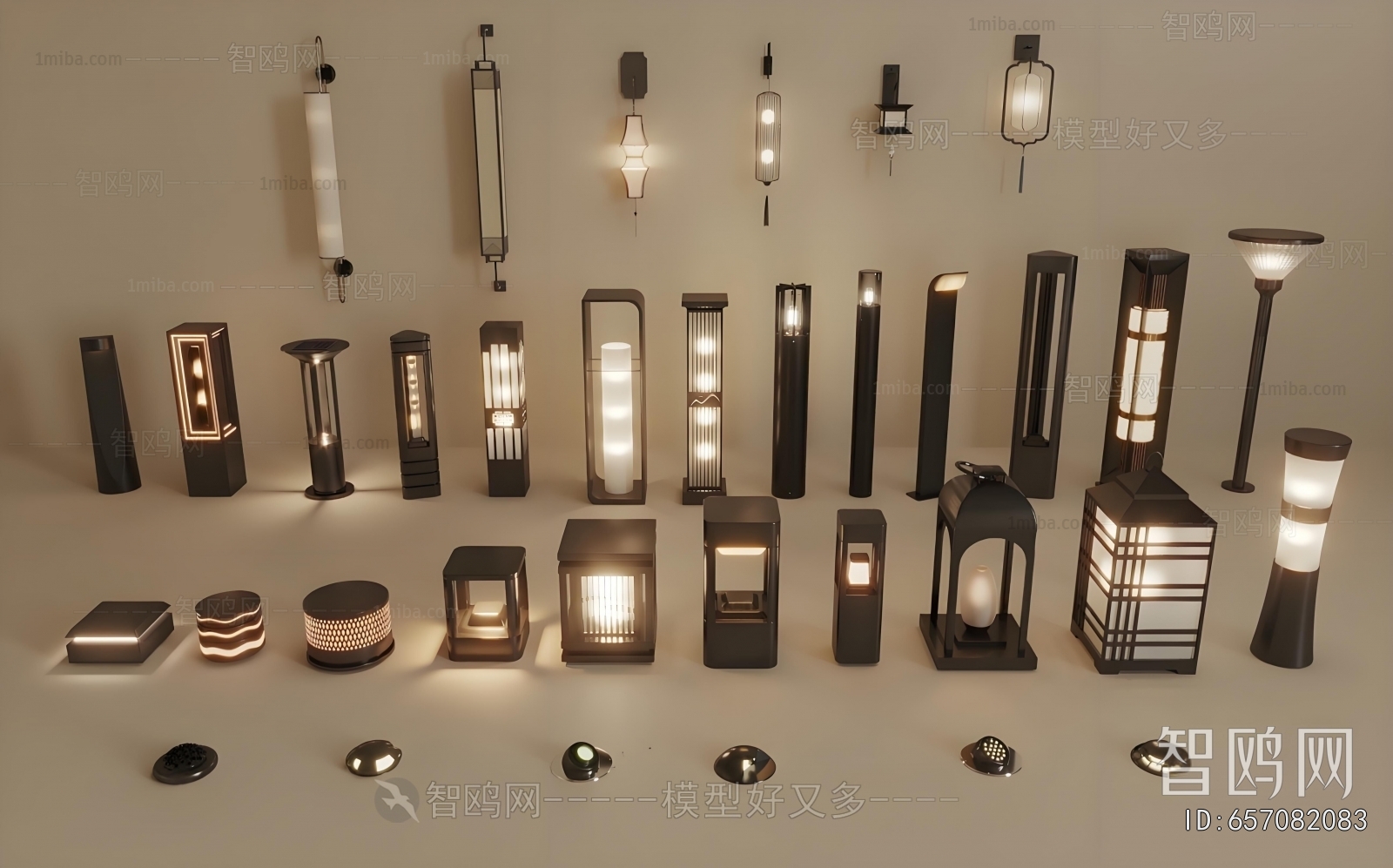 New Chinese Style Outdoor Light