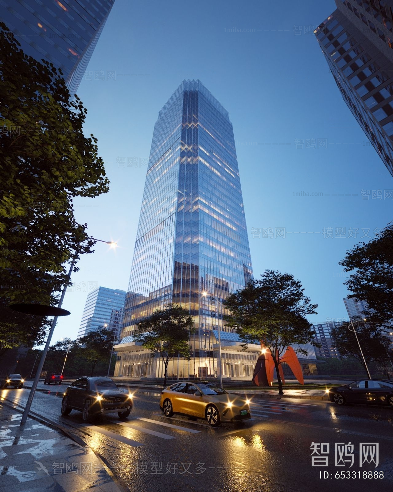 Modern Appearance Of Commercial Building