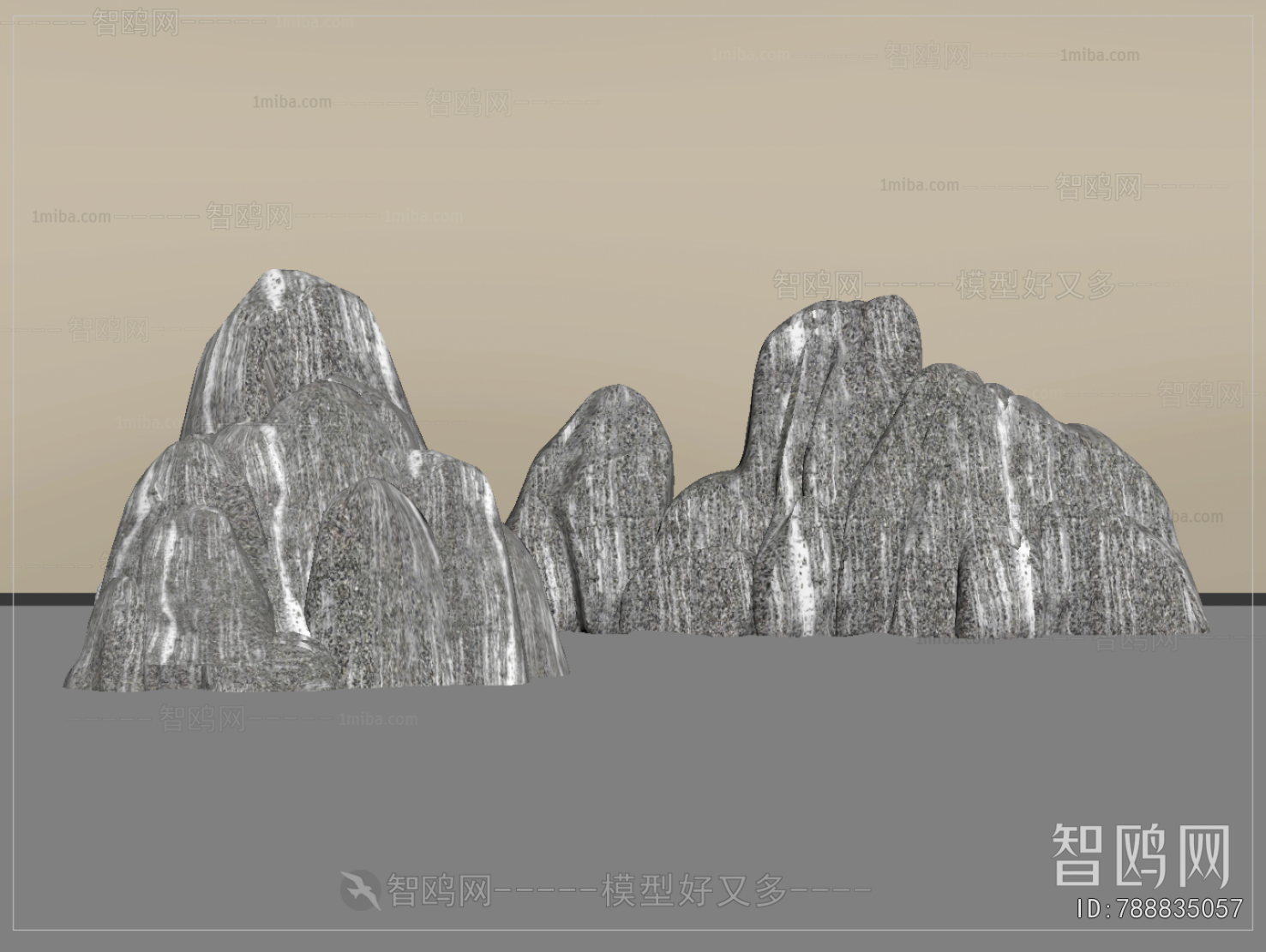 New Chinese Style Rockery Waterscape